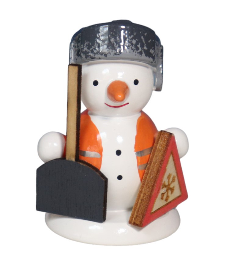Schneemannfigur stehend Winterdienst