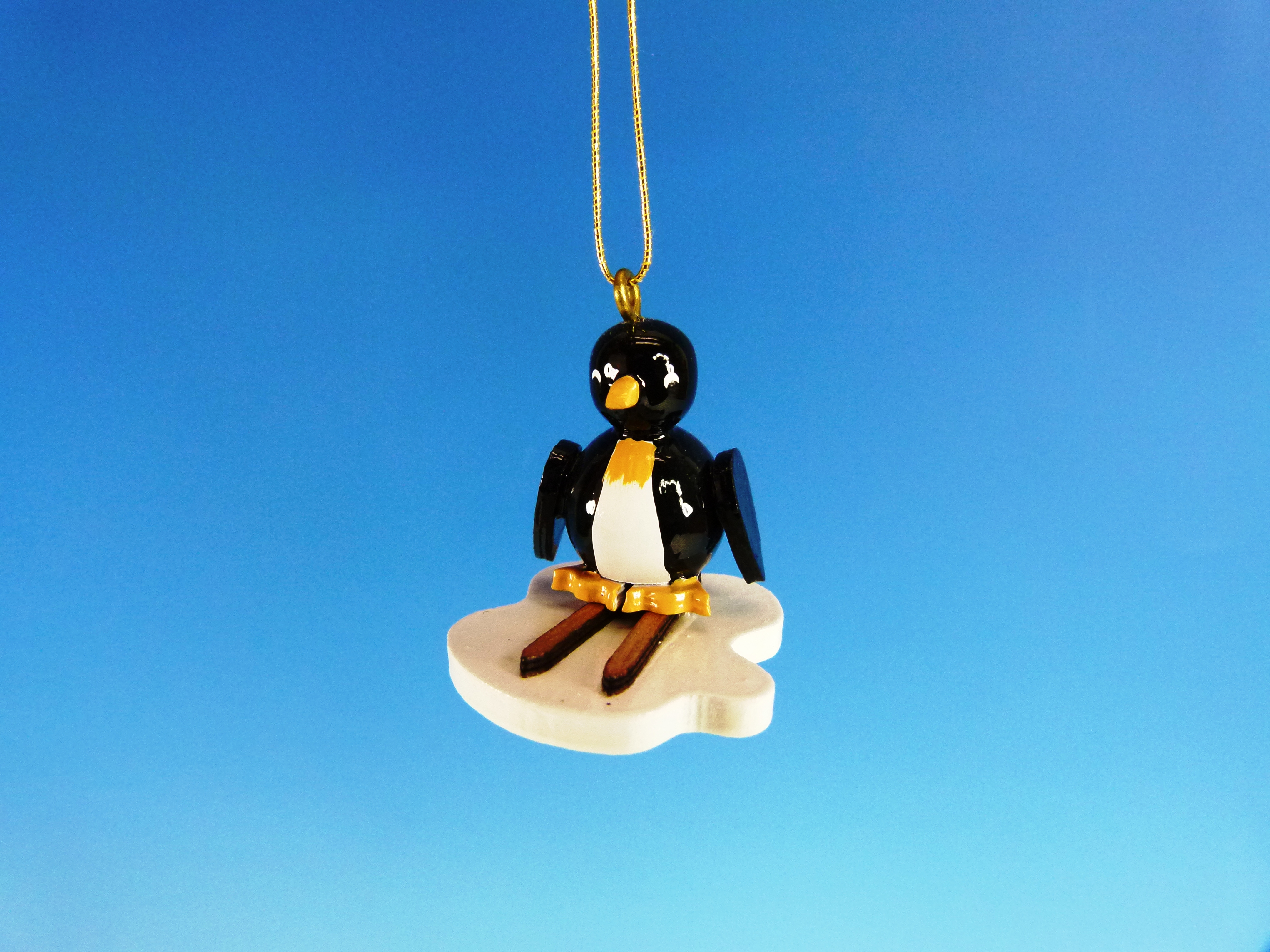 Baum-Behang Pinguin mit Ski