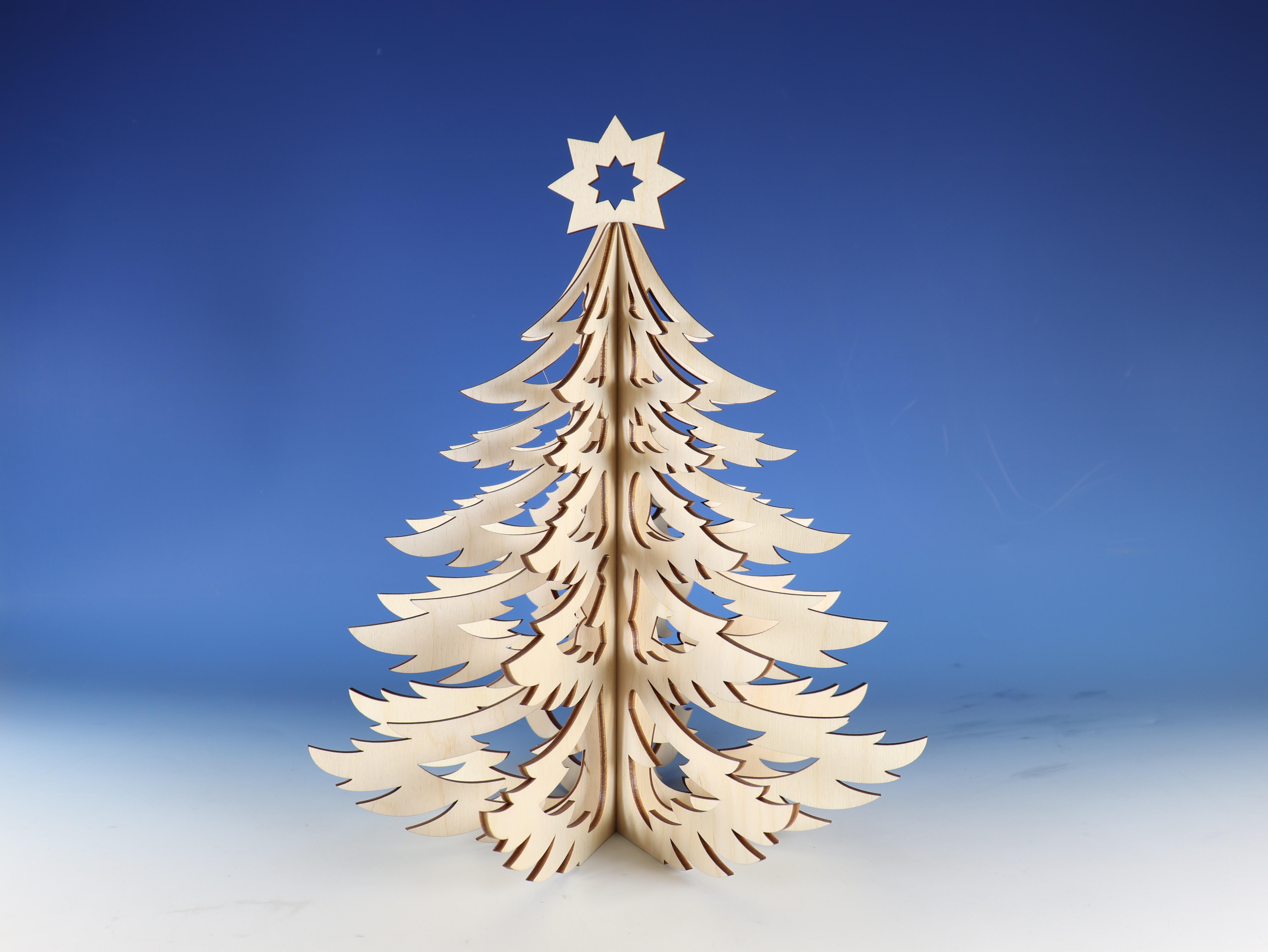 3D Tanne 30 cm zum Zusammenstecken (Laser Cut)