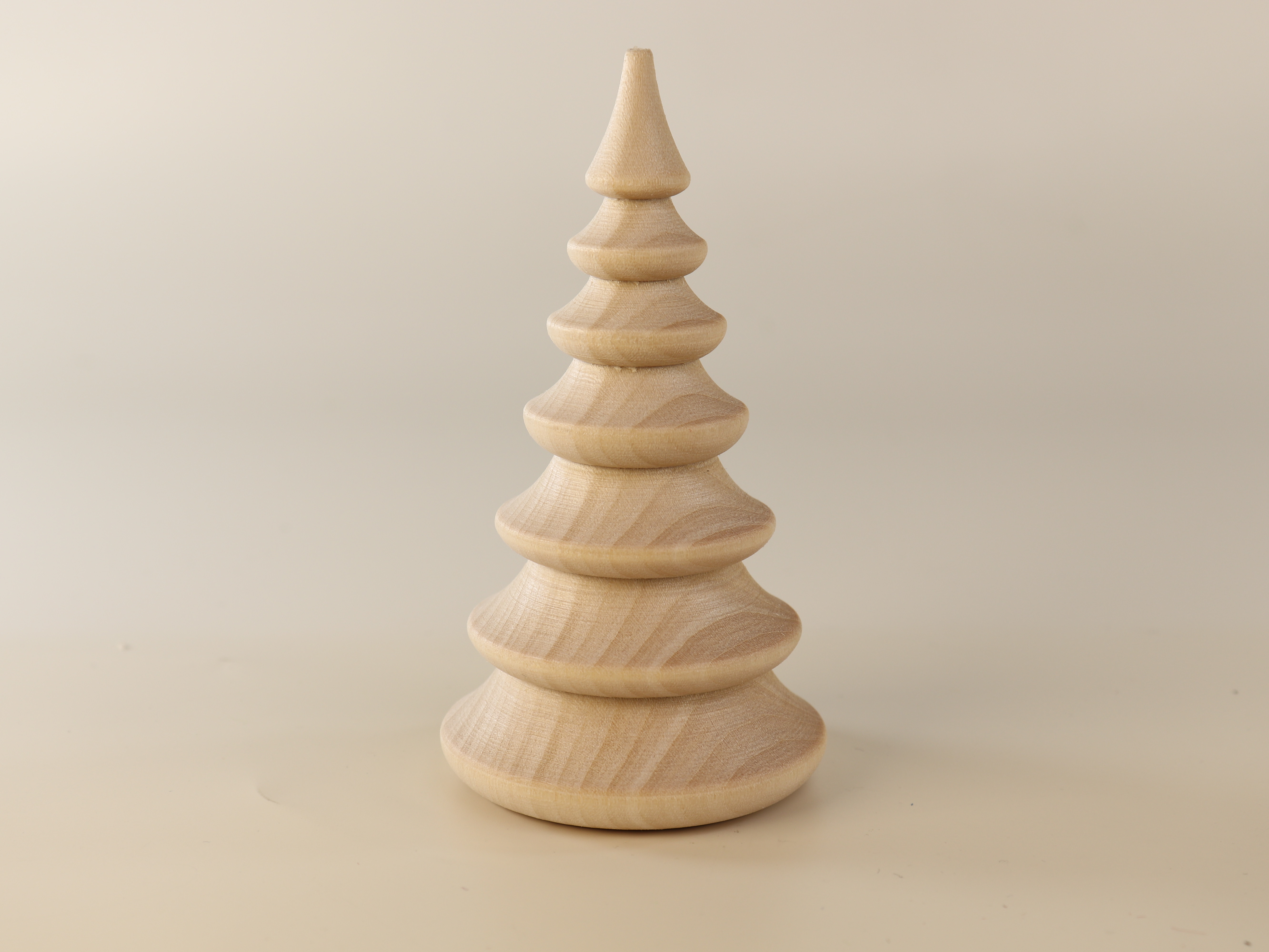 Weihnachtsdeko „Baum natur“ (10 cm) als Tischdeko aus Holz