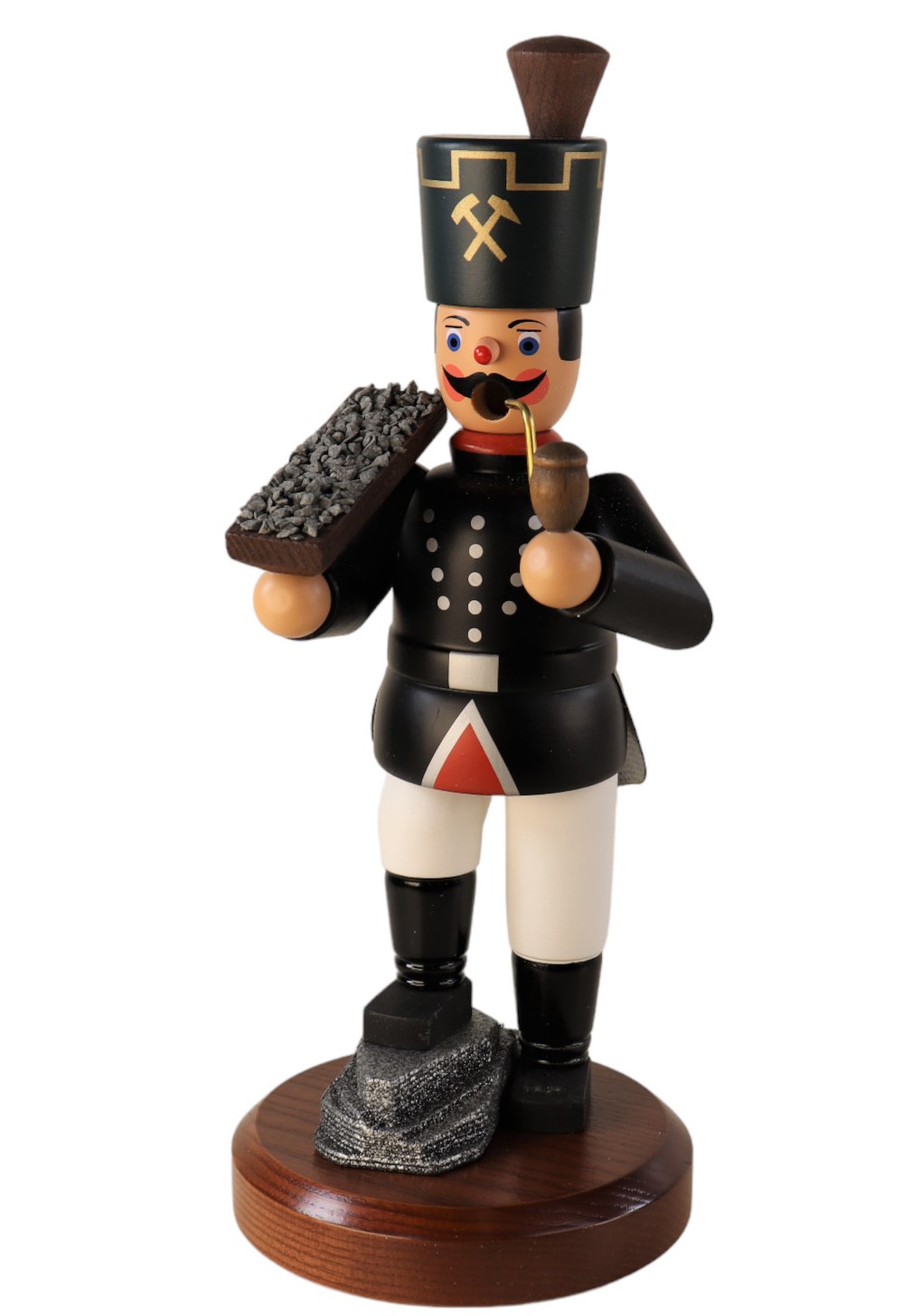 Räuchermann "Bergmann mit Erzschale"