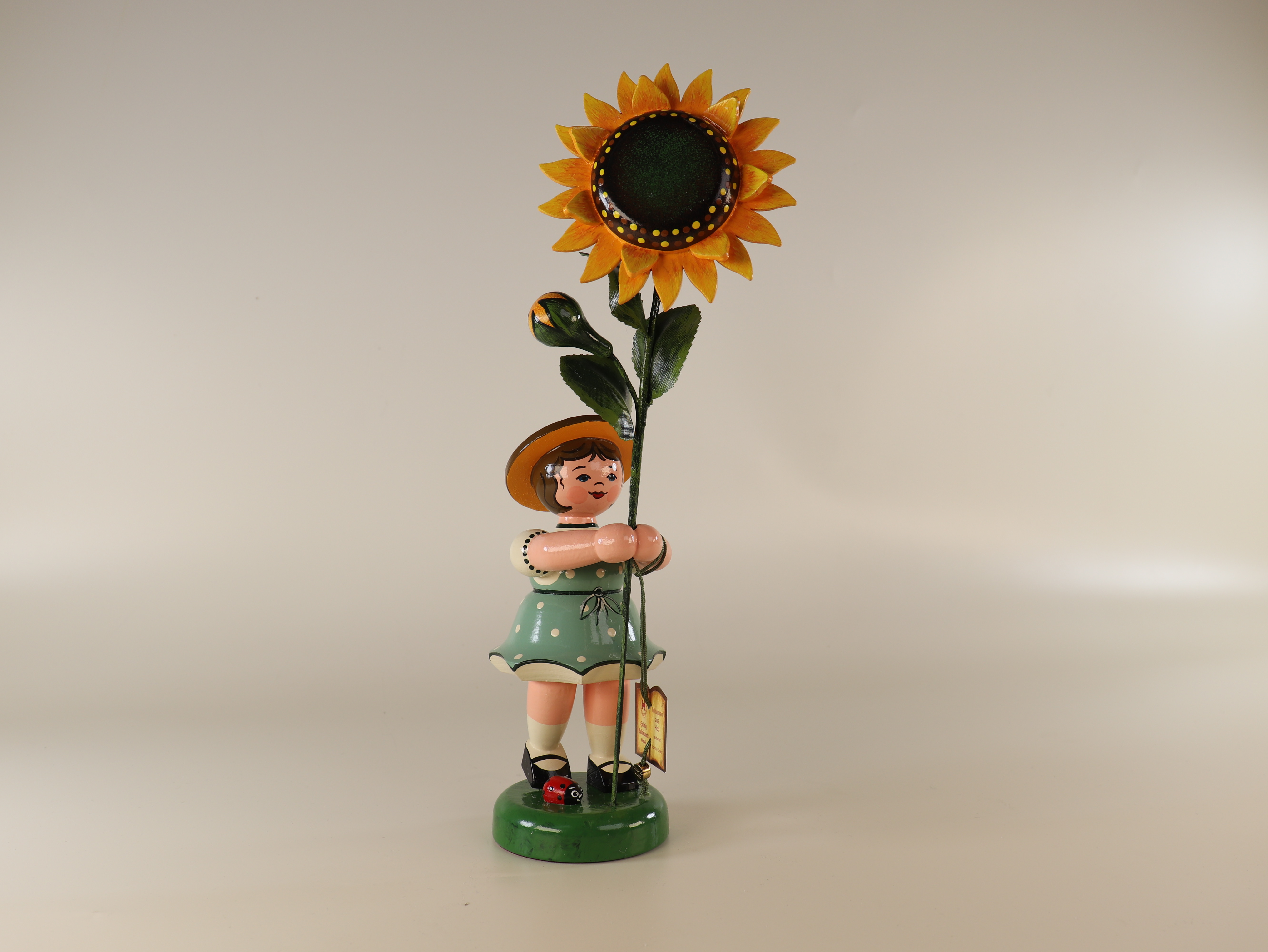 Tischdeko Blumenkind Mädchen mit Sonnenblume