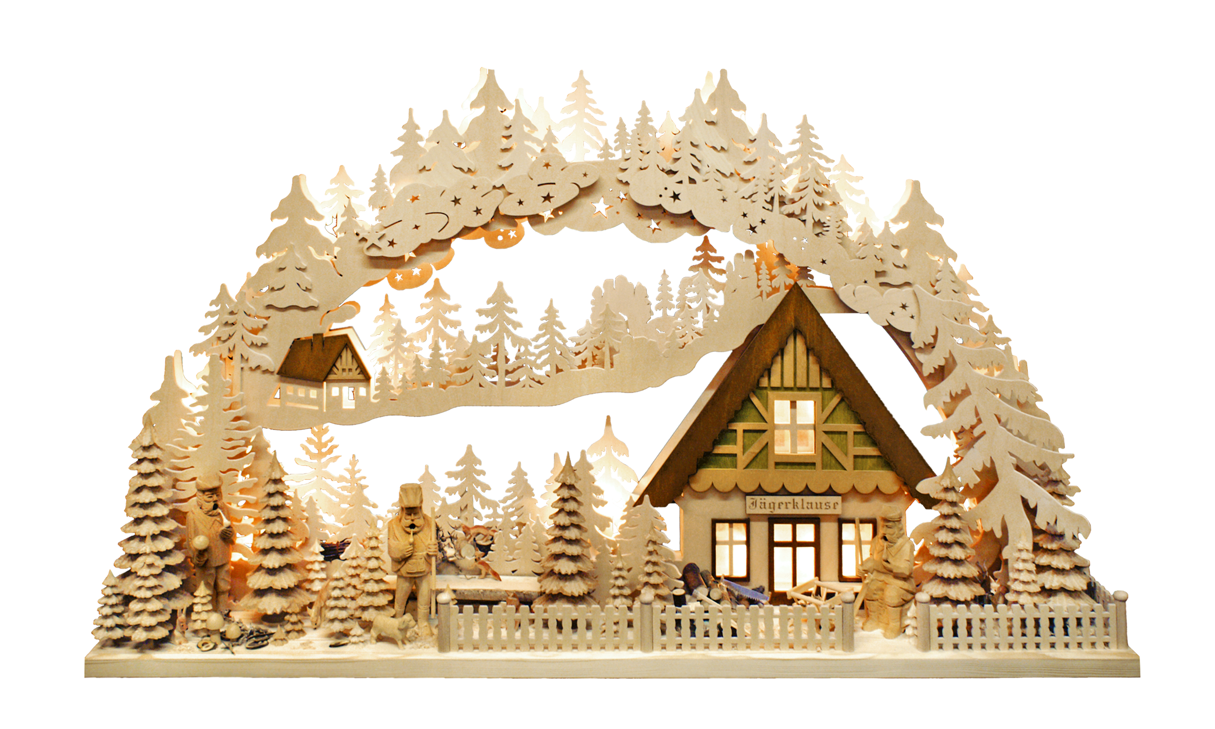 3d-Schwibbogen "Jaegerklause" 1,25 m groß