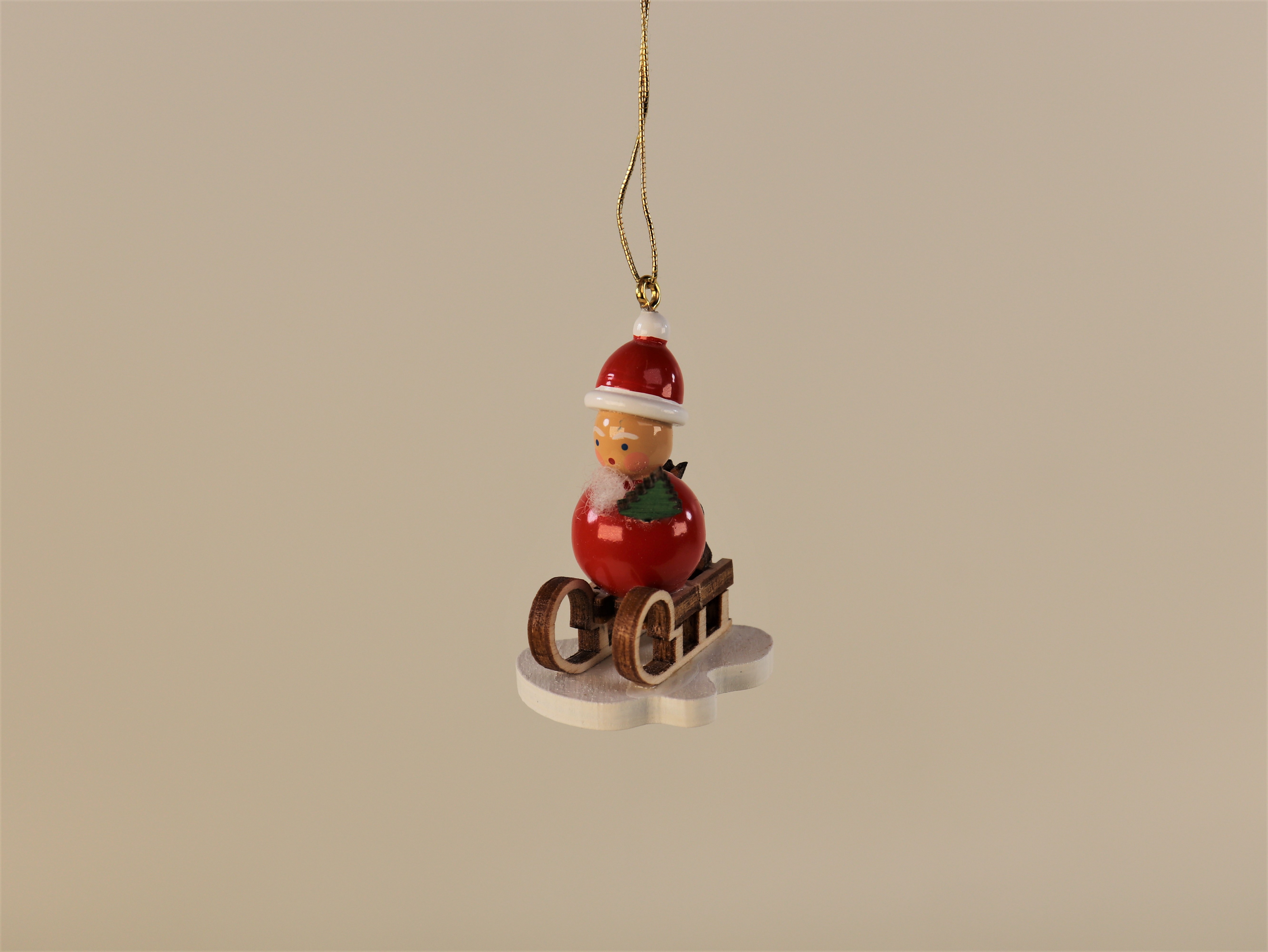 Weihnachts-Baumschmuck Weihnachtsmann mit Schlitten