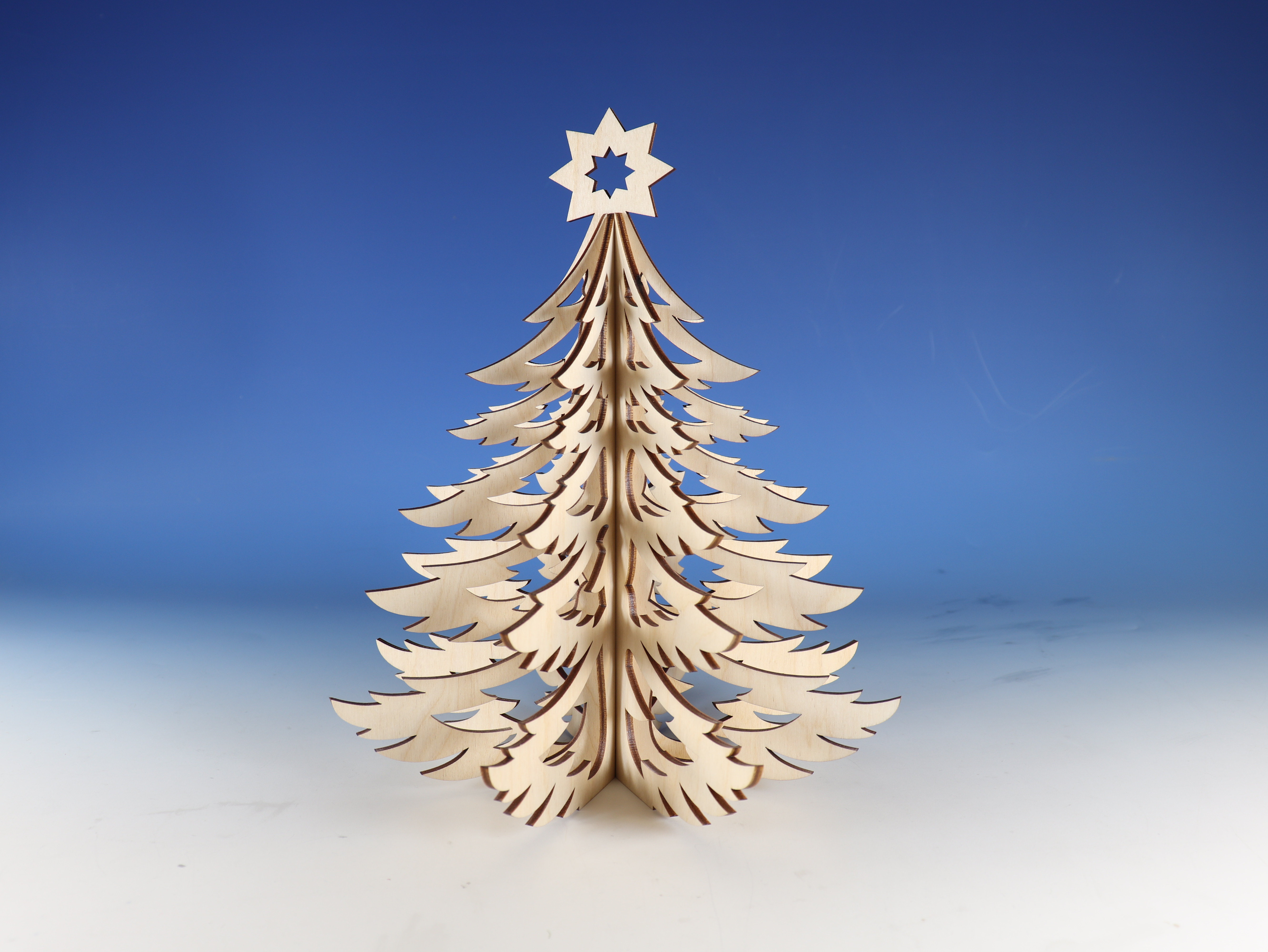 3D Tanne 25 cm zum Zusammenstecken (Laser Cut)